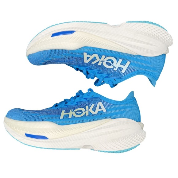 Hoka One One Mach X 2 Men's Size 9.5D 1155119-SYWR Blue Running Sneaker Shoe - Picture 5 of 13